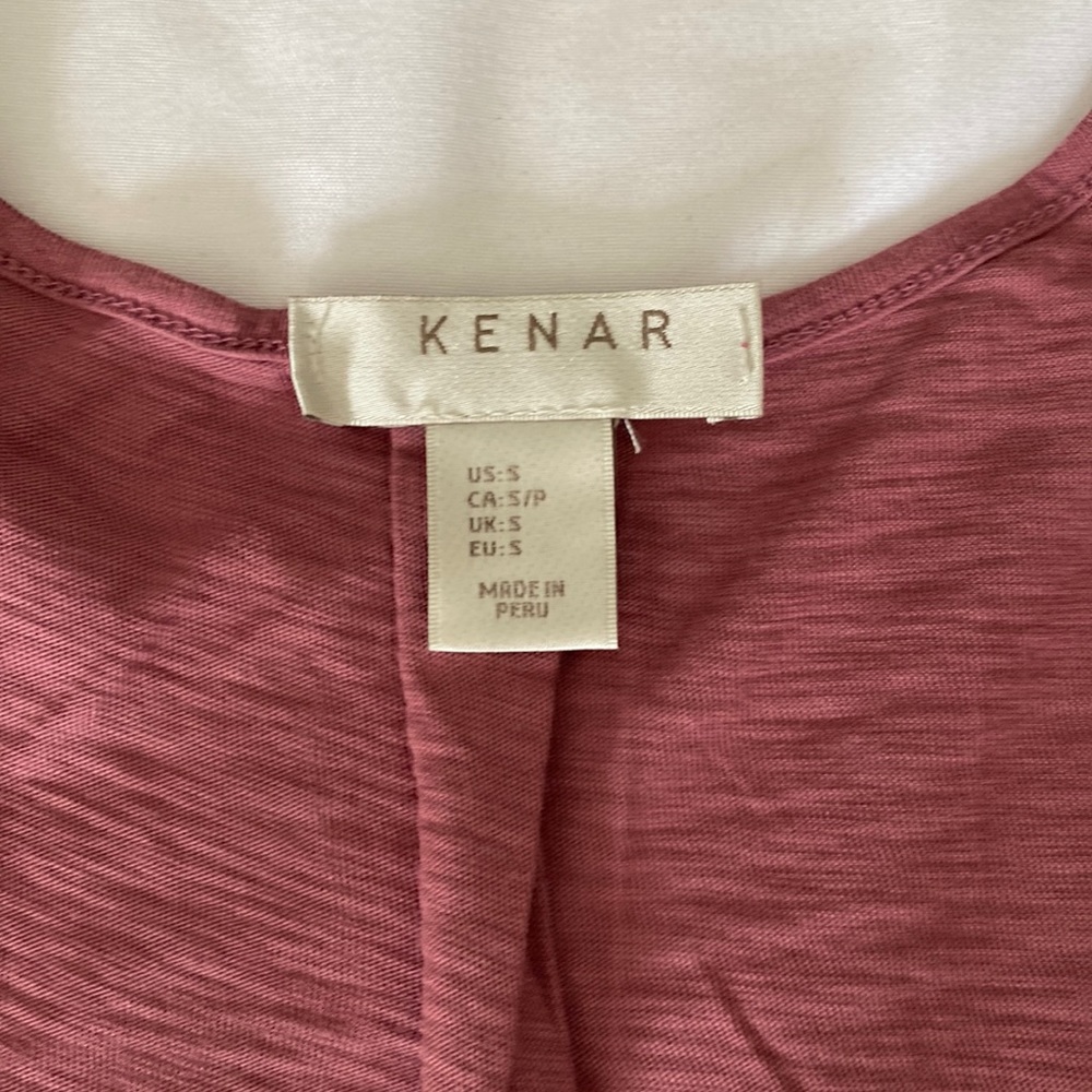 Rose color sleeveless blouse. Size S. 100% cotton.